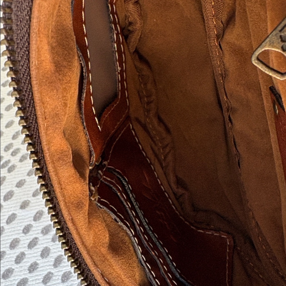 Patricia Nash floral tooled leather casual western fanny pack - Picture 9 of 10